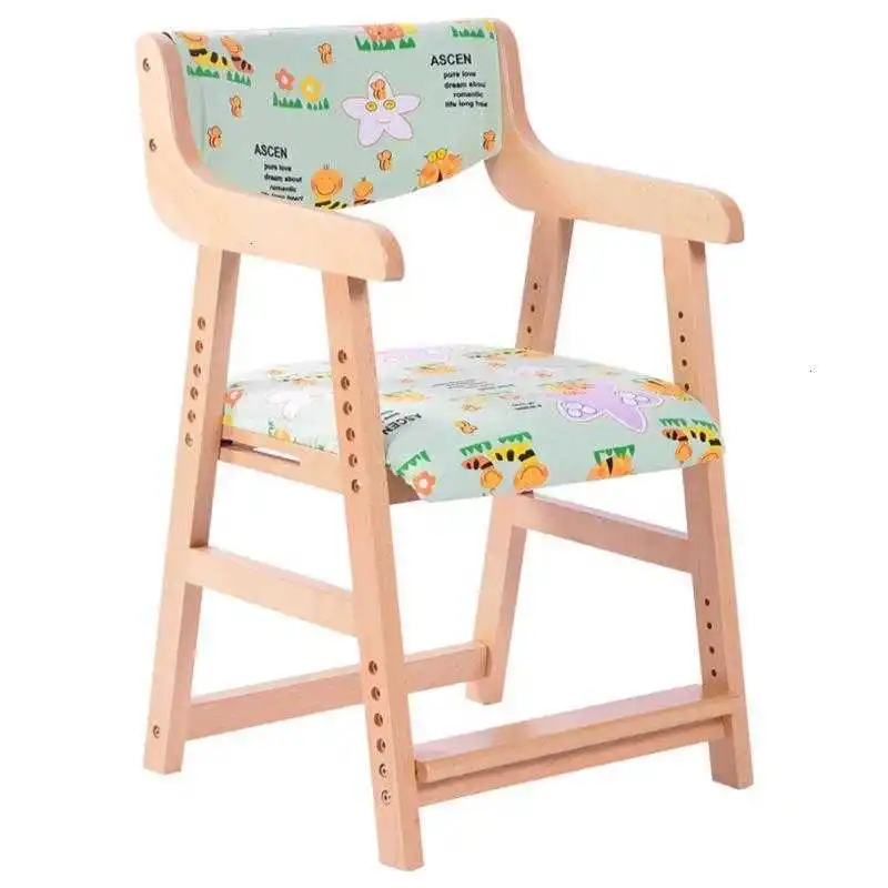 

For Pour Pouf euble abouret ueble Infantil eble Dzieciece ood Baby Adjustable Chaise Enfant Children Furniture Kids Chair