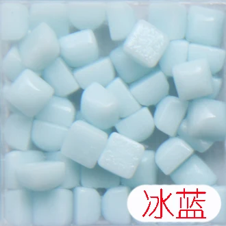 9 600 шт., мозаичная плитка Glary Jade, сделай сам, мозаичные камни, смешанные цвета, квадратные материалы для детей/детей, 0,58*0,58*0,4 см - Цвет: 9