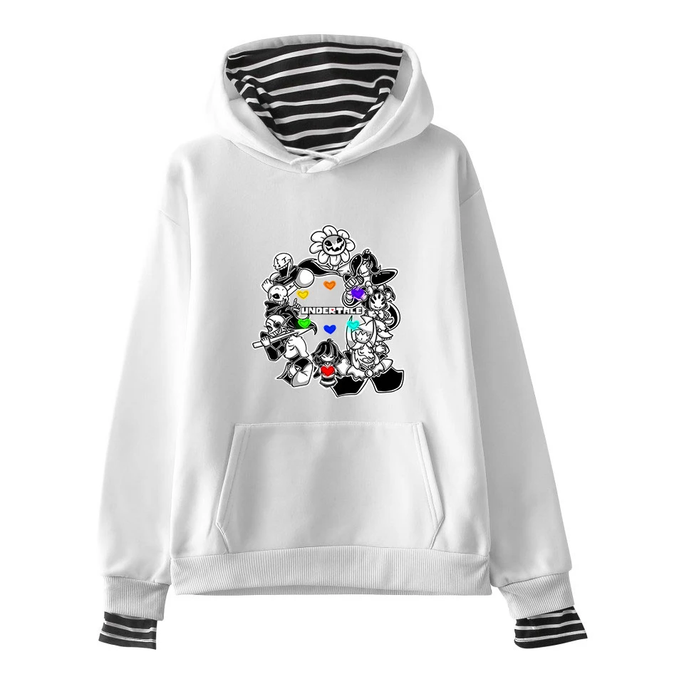 Толстовка с имитацией двух предметов Undertale Sans мужская и женская модная толстовка