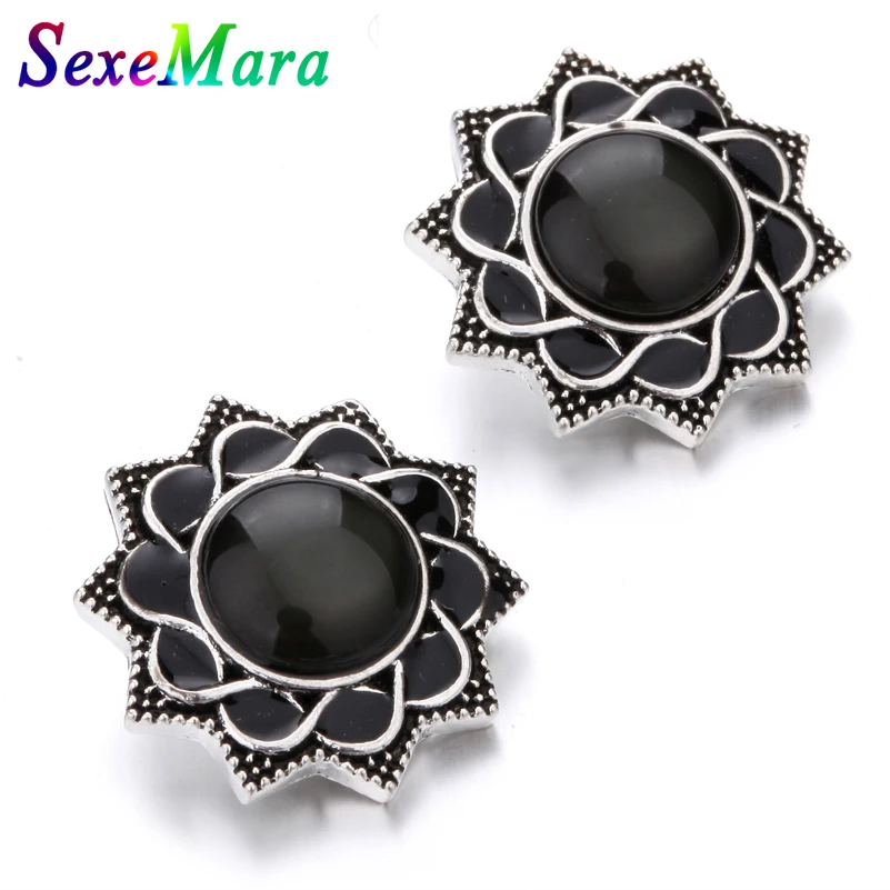 6 шт./лот новинка 18 мм ювелирное изделие цветок из горного хрусталя металлические