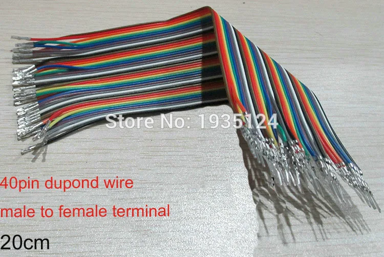 20 см Предварительно проводной 40pin штекер гнездо ОБЖИМНАЯ контактная клемма