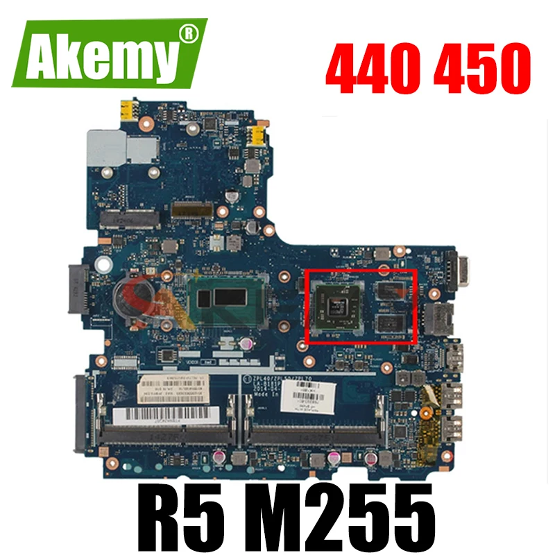 

AKemy материнская плата для ноутбука HP Probook 440 450 470 G2 I3 материнская плата 782950-001 аккумулятор большой емкости R5 M255 ZPL40/ZPL50 LA-B181P VGA к внутреннему