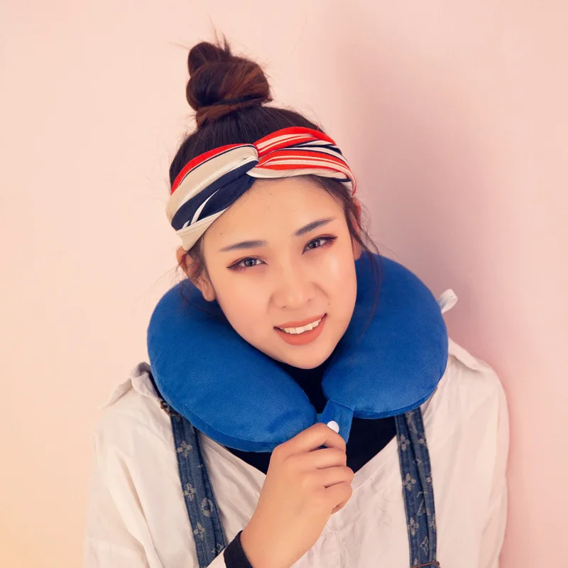 2020 новая подушка для шеи u образный мультяшный ворс офиса путешествия вождения