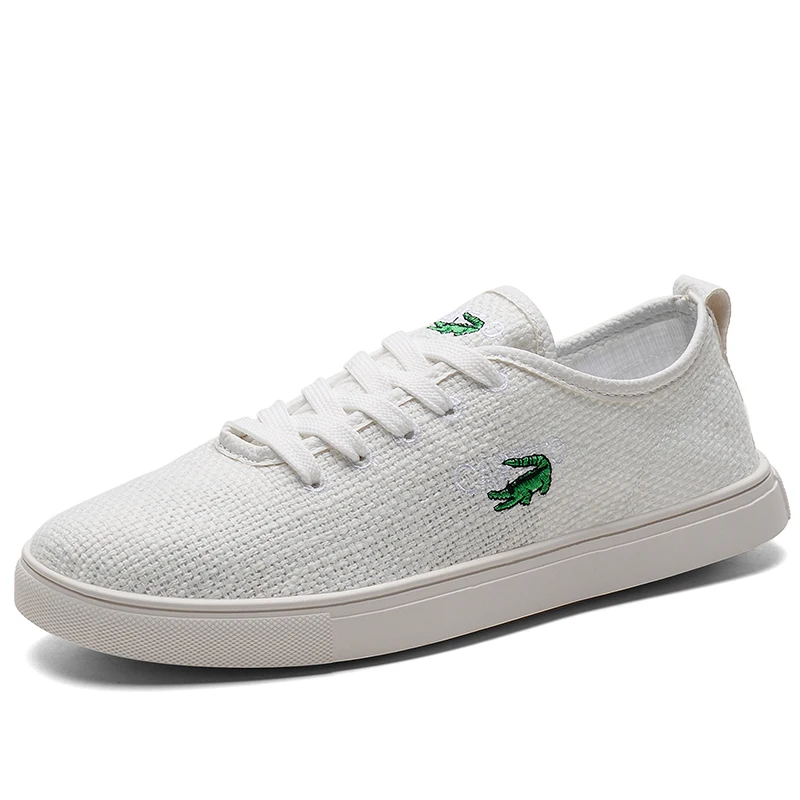 Дышащая льняная низкая Обувь На Шнуровке легкая и удобная уличная модная