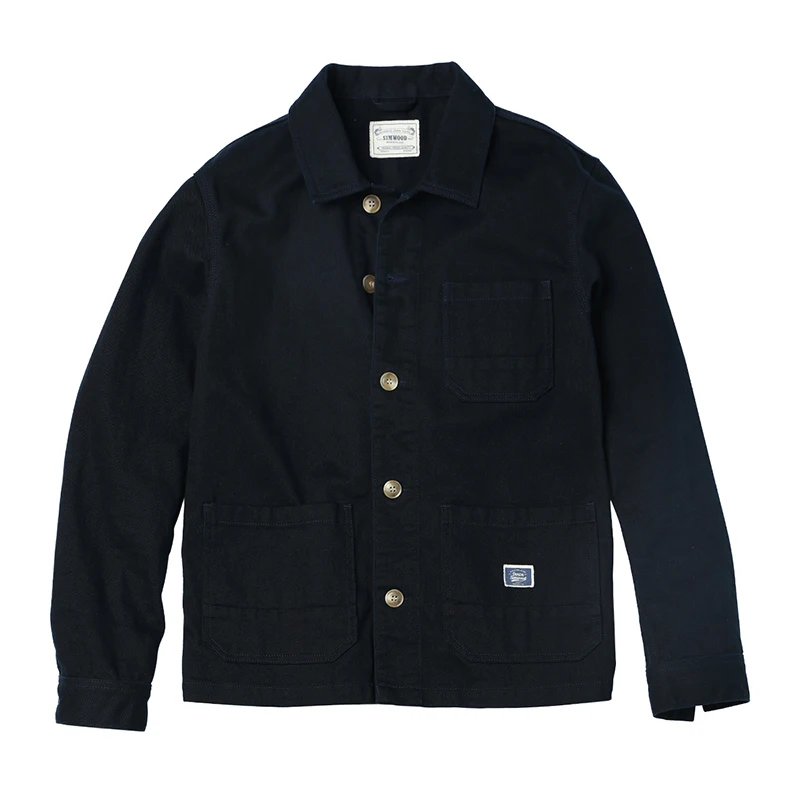 deep blue Куртка-карго из хлопка SIMWOOD, модная верхняя одежда высокого качества, новая брендовая модель SI980592 большого размера на осень - Цвет: deep blue