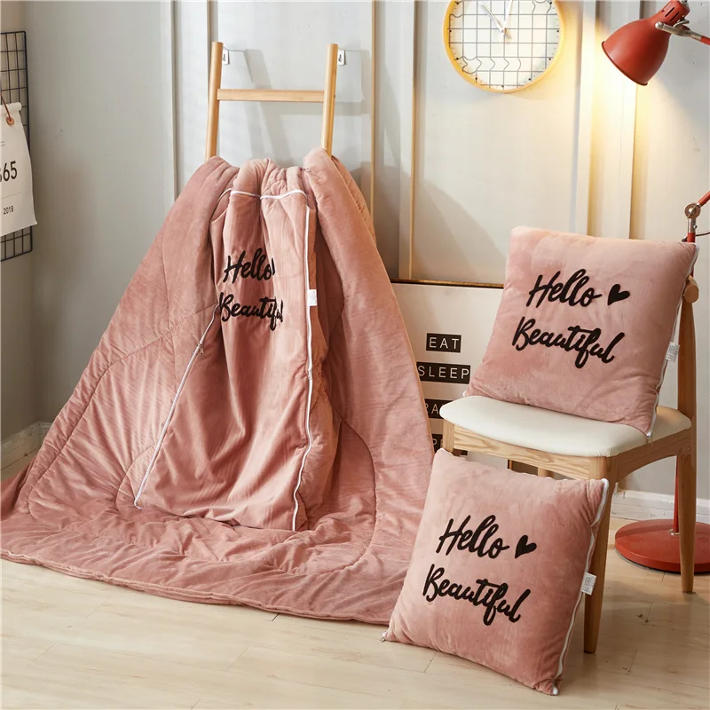 Подушка для дивана подушка одеяло два использования Офисная Автомобильная спины