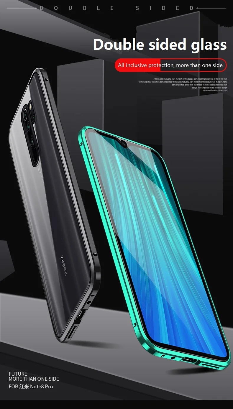 Металлический магнитный чехол для Xiaomi A2 6X8 Explorer 9 9SE 9Pro, двойной чехол из закаленного стекла для Xiaomi CC9 F1 Mix2S Max3 9T 9TPro