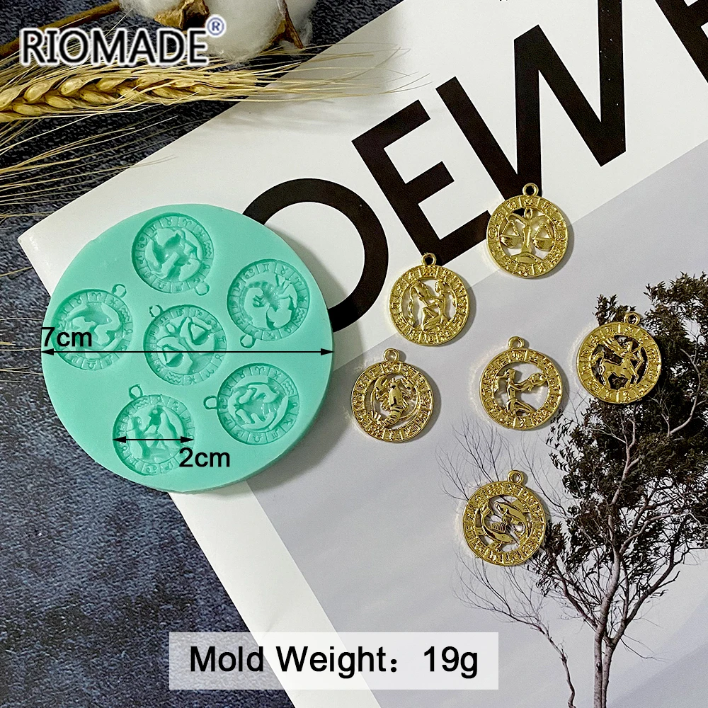 

Силиконовая форма для подвески «12 созвездий», ожерелье, кулон, аксессуары, форма для изготовления ювелирных изделий, форма для украшения ручной работы