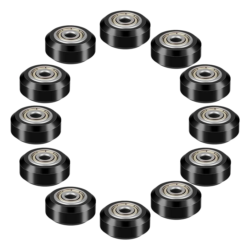 

12 Pcs 3D Printer POM Pulley Wheels 625Zz Plastic Pulley Linear Bearing for Creality CR10, Ender 3, Anet A8