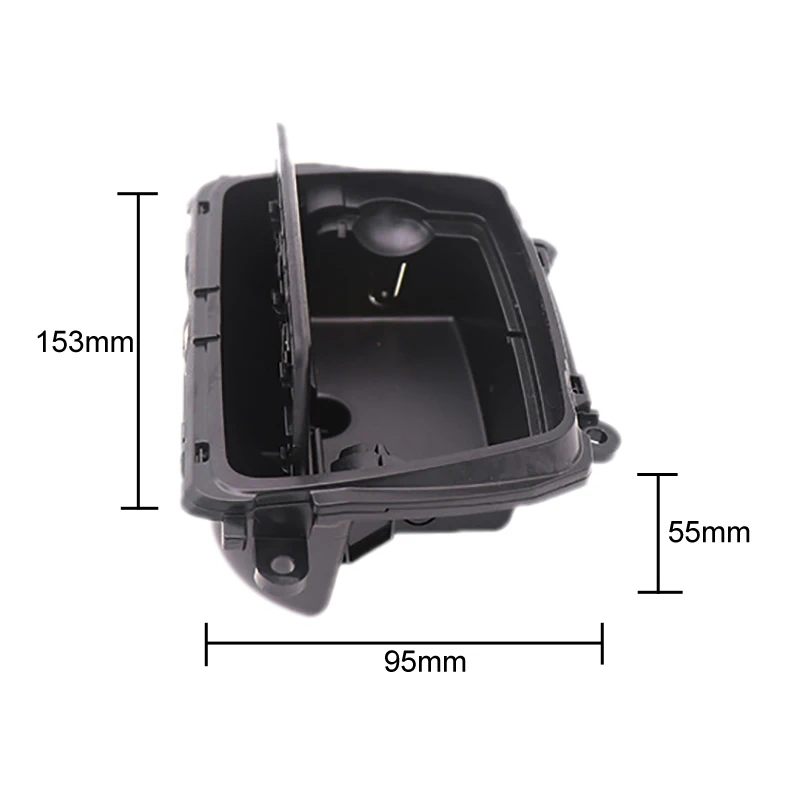 Новая черная пластиковая коробка для сборки центральной консоли пепельницы