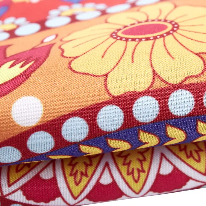 Indian Mandala Floor Pillows Round Bohemian Cushion Cushions Cover Case #13 |