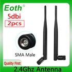 Антенна EOTH 5 дБи, 2,4 ГГц, wlan, Wi-Fi, с высоким коэффициентом усиления, 2,4g