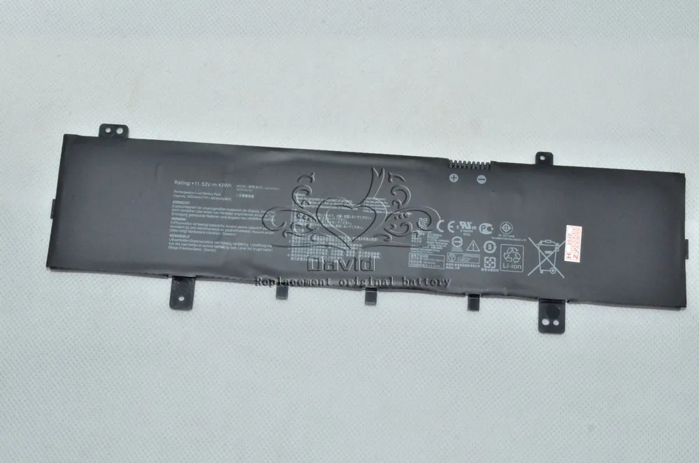 JIGU Оригинальный аккумулятор для ноутбука Asus 0B200-02510200 B31N1631 X505BA X505ZA R504BA RX53BP F505BP