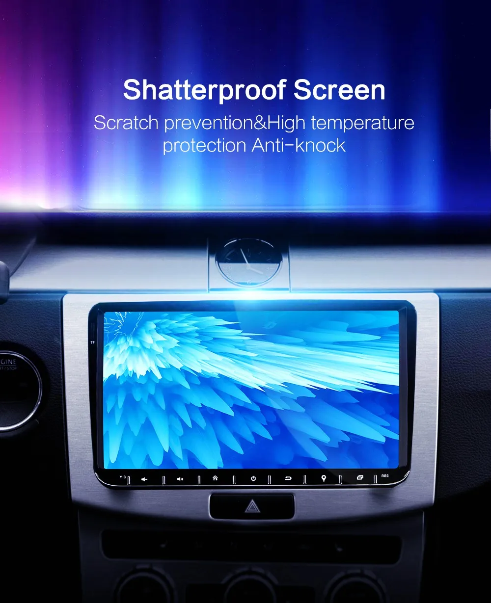 Android 9,0 2Din для VW/Volkswagen/Golf/Polo/Tiguan/Passat/b7/b6/leon/Skoda/Octavia автомобильный Радио gps 2 DIN Автомобильный мультимедийный плеер