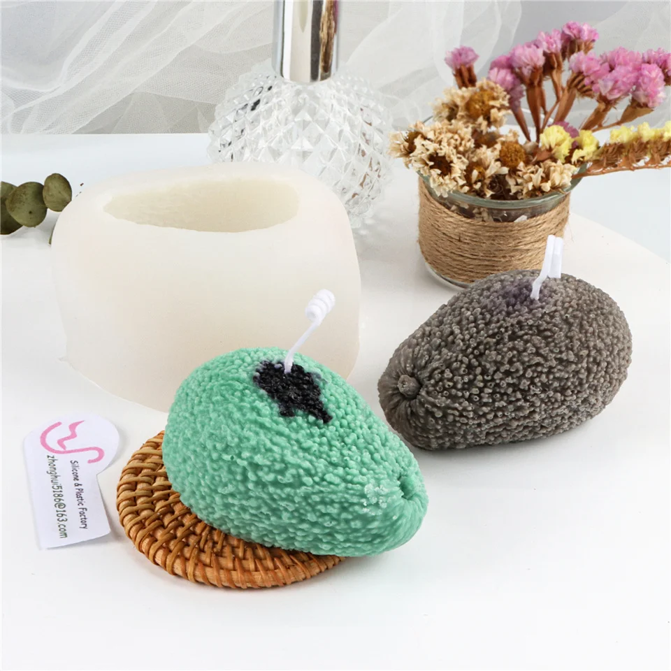 Авокадо силикон 3D стерео аромат креативные фрукты эпоксидная смола ремесла