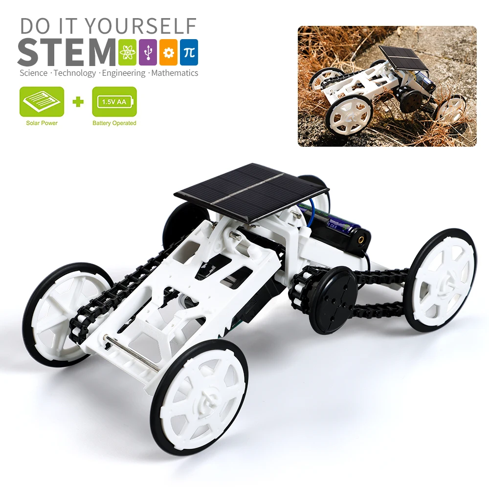 Solar Energy Vehicle Car STEM DIY Climb Robot Educational Toy Set Technology Experiment Powerm Assembly Kit Toys for Kids | Игрушки и