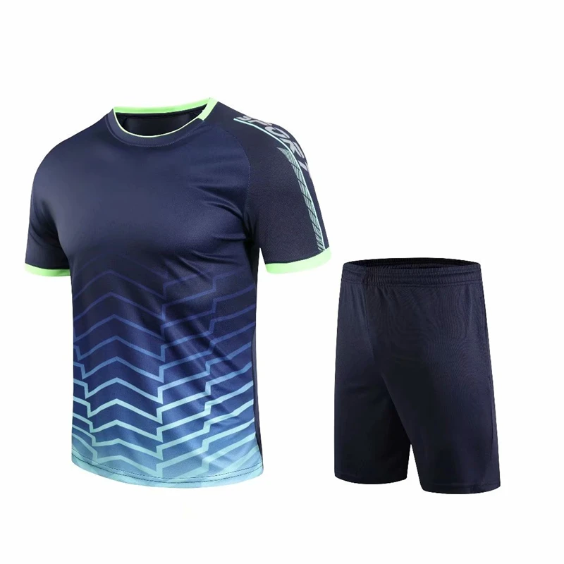 

New Men Running Sets Fitness Gym Sports shirt shorts Clothes Jogging Training Suit Quick Dry Football jerseys Tracksuit