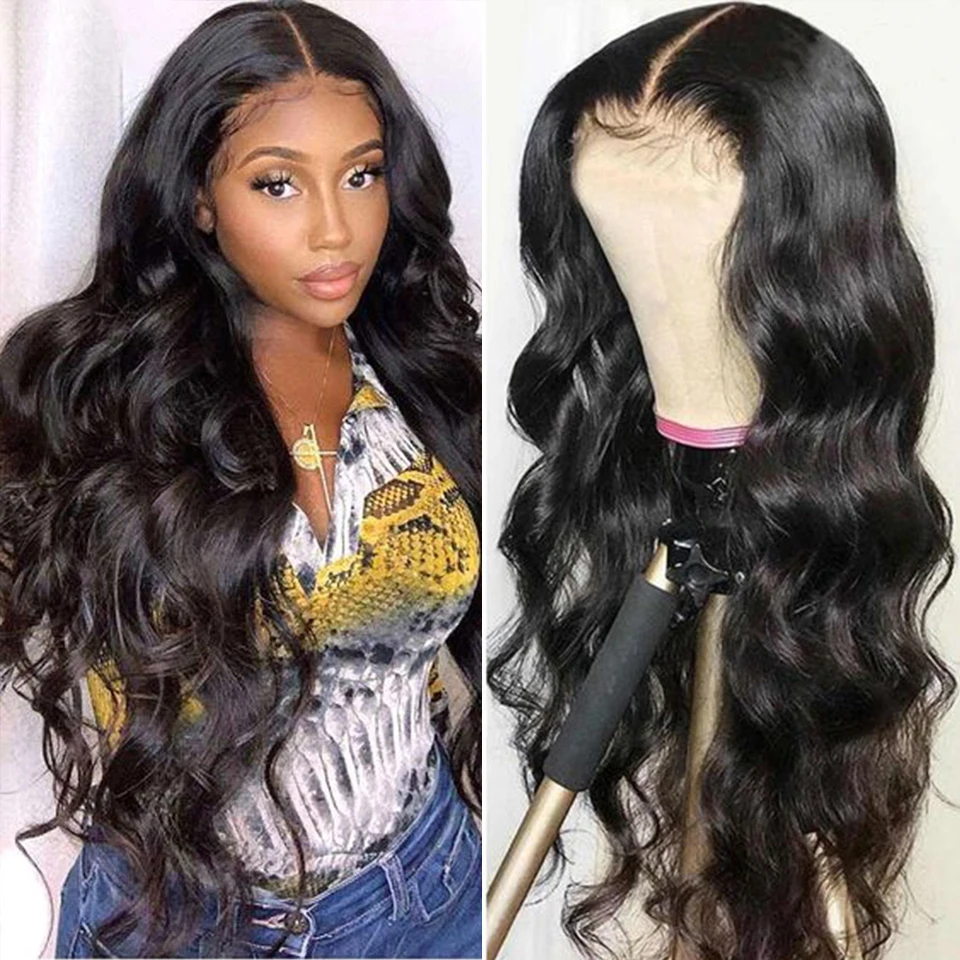 

Brazilian Body Wave 13x4 Lace Frontal Human Hair Wigs For Black Women 4x4 Lace Closure Wigs Pre Plucked with Baby Hair