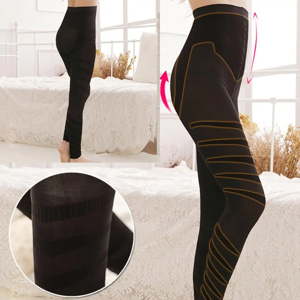Бесшовные тонкие женские леггинсы лепки для сна ног Женские Корректирующие