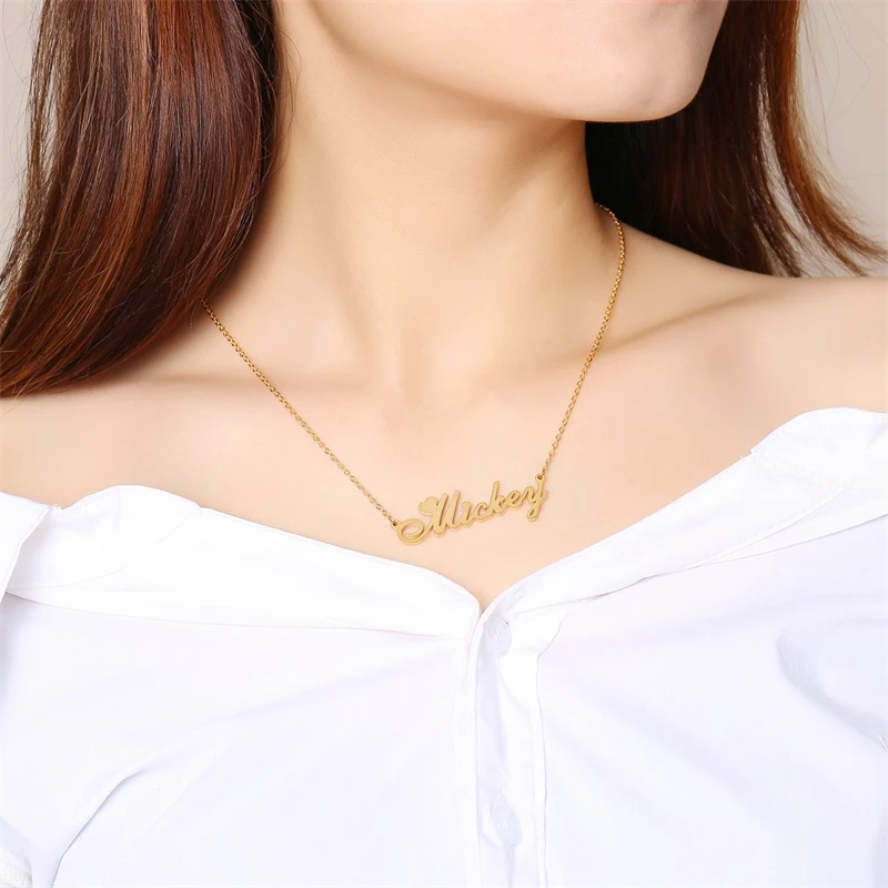 Женские ожерелья с сердечками Vnox минималистичные ювелирные изделия из