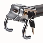 Складной Замок на руль автомобиля AuMoHall, охранная сигнализация с тремя направлениями, защита от кражи