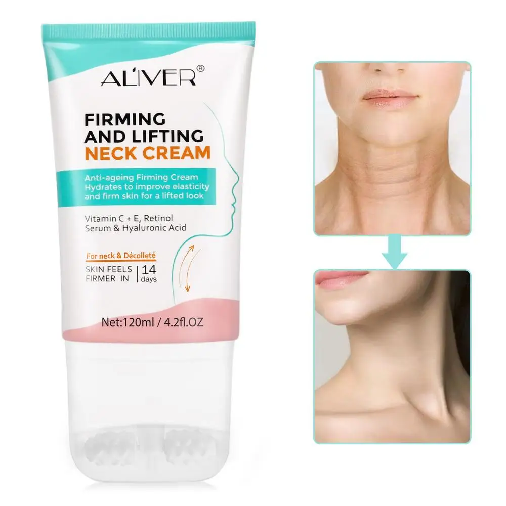 

120ml Neck Cream Double Roller V-shaped Anti-wrinkle Neck Massage Cream