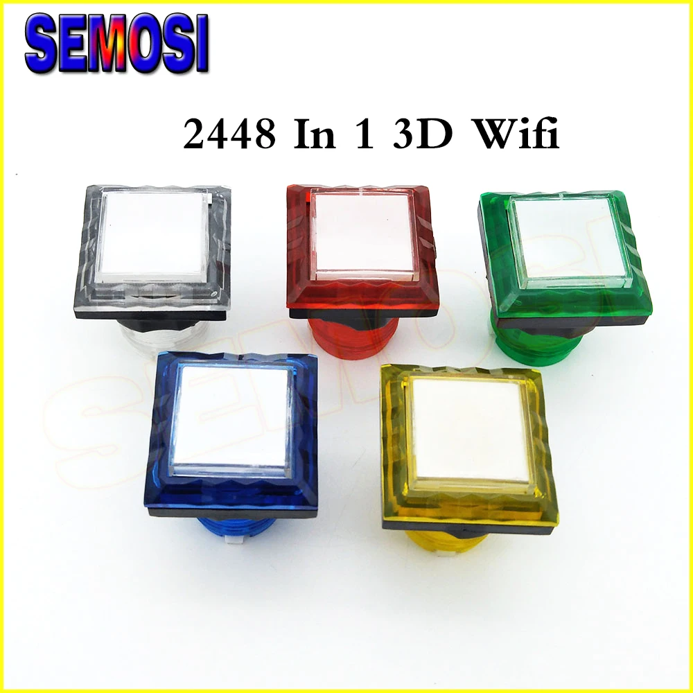 10 шт. 32 мм квадратная кнопка 12 В С микропереключателем + светодиод держатель|Игры