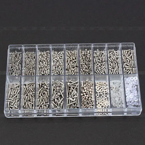 

1000pcs Stainless Steel Micro Glasses Sunglass Watch Spectacles Phone Tablet Screws Nuts Screwdriver Set Kits Repair Tool
