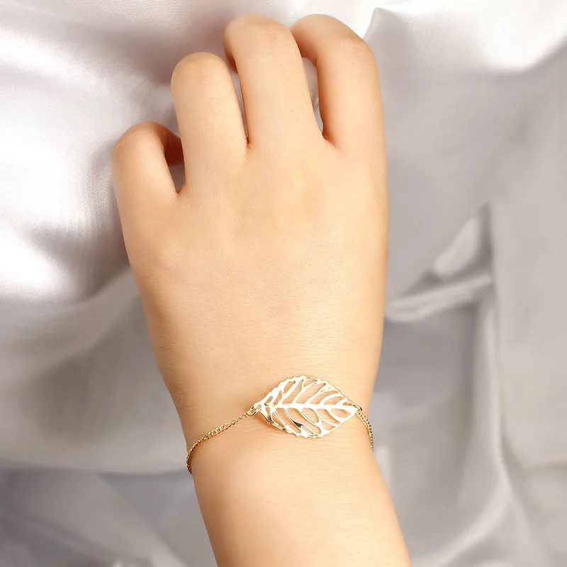 JSMYGS модные креативные золотые звезды лист якорь браслет и для женщин Простые