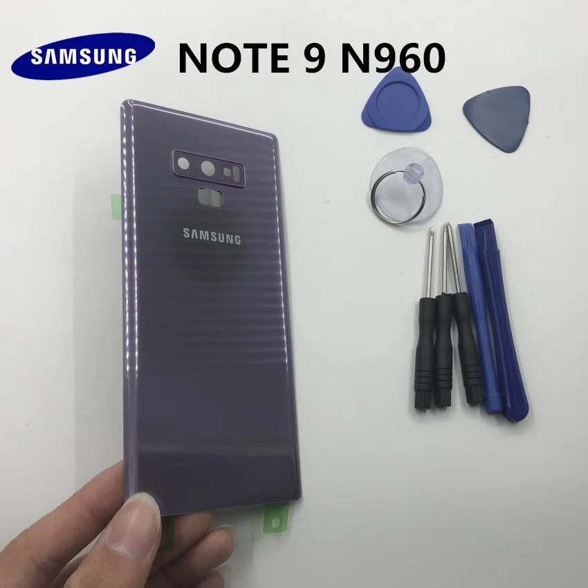Задняя крышка аккумулятора Samsung Galaxy Note 9 N960 N960F сменный корпус для стеклянной