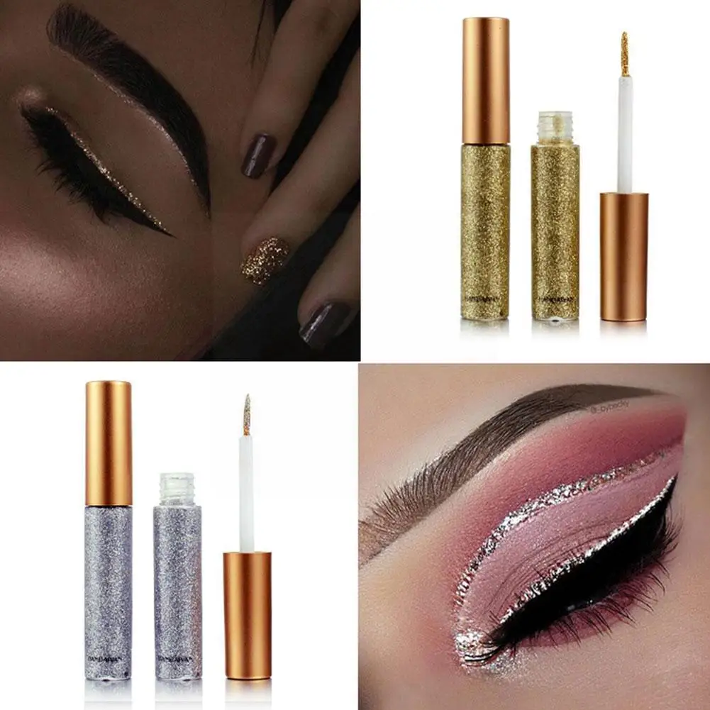 

10pcs/set Colorful Shimmer Eyeliner Makeup Cosmetics Long Shining Lasting Liquid Glitter Eyeliner Eyeliner Liquid E9m6
