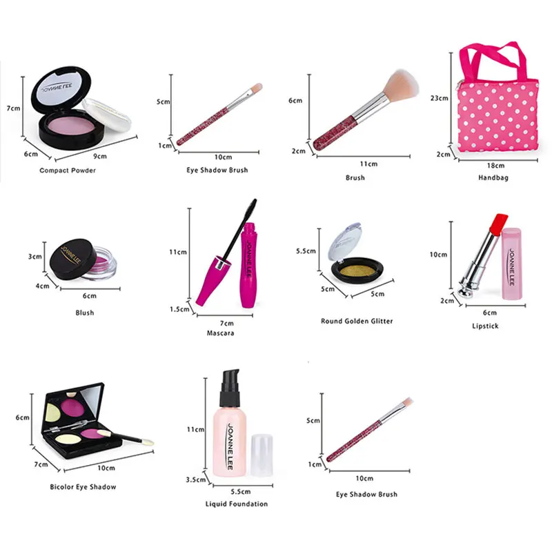 

Kids Toys Simulation Cosmetics Set Pretend Makeup Toys Girls Play House Simulation Blinger Makeup Girls Play Bling Cosmetic Toy