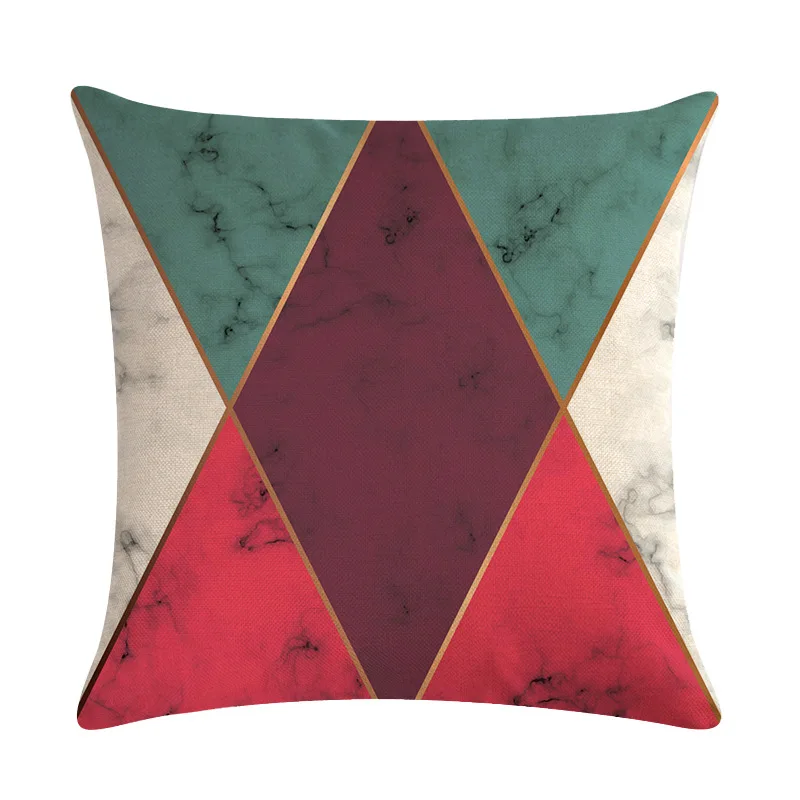 Мраморные геометрические декоративные наволочки для дивана кушетки