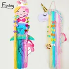 Заколка для волос Fioday с бантом в виде единорога для девочек, держатель ленты-органайзер для хранения, аксессуары для волос