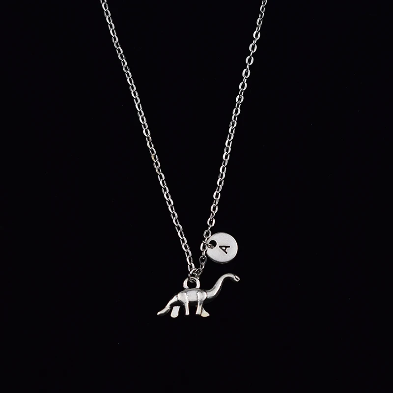 Подвески с динозавром бронтозавр в тибетский серебристый цвет Кулоны из