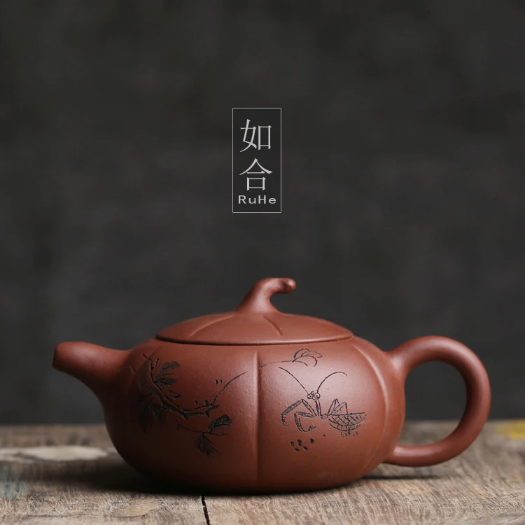 

Such as close rainbo purple large large capacity pumpkin pot of engraving paintings purple clay pot of tea to tea