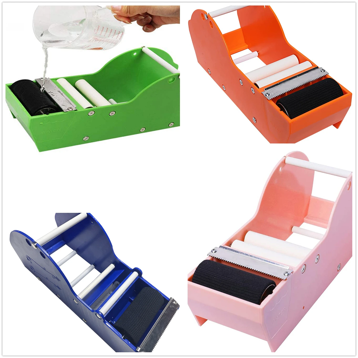 Активируемый водой клейкая крафт Бумага лента упаковка диспенсер зеленый Крафт