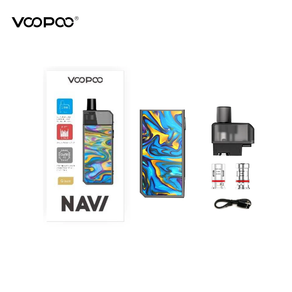 Оригинальный VOOPOO NAVI Pod Комплект с 40 Вт мод 3 8 мл pod картридж PNP-VM4 катушки ген. МА чип