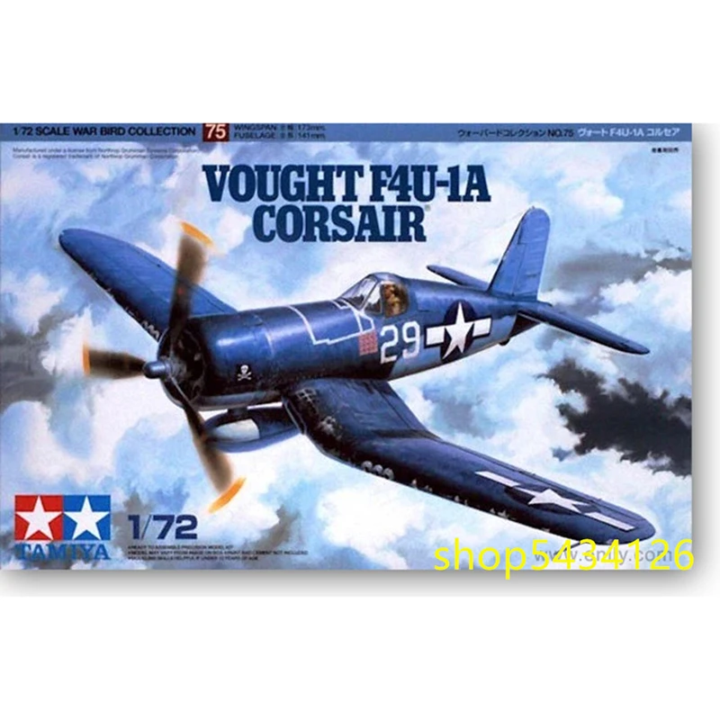 

Tamiya Static Model Aircraft Assemble 1:72 U.S. Vought F4U-1A Corsair Fighter Kit Boys Gift Toy Adults Diy Hobby Collection