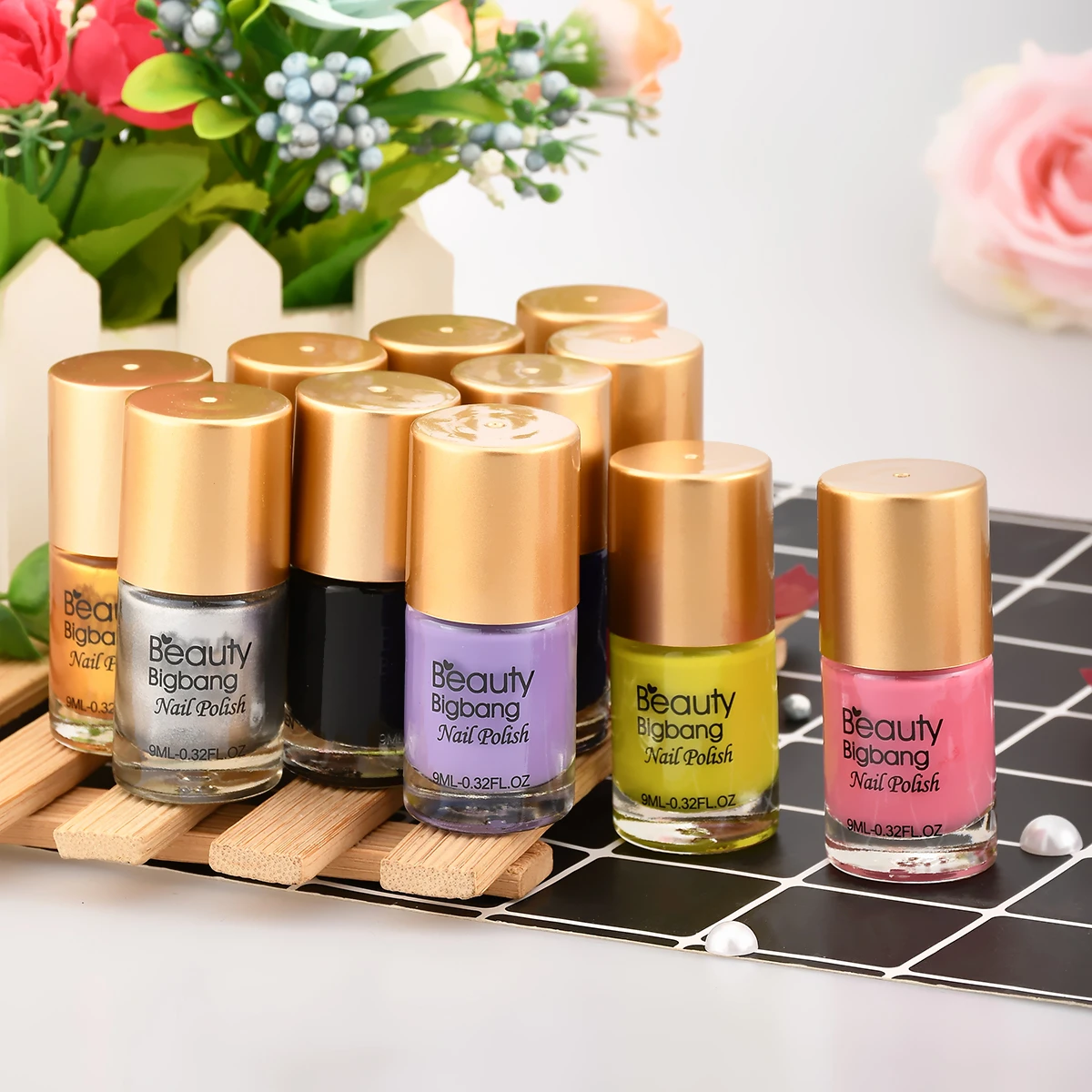 BeautyBigBang 9 мл 6 бутылок стемпинг ногтей Покрытие набор синий печать лак для дизайна ногтей шаблон плесень лак для ногтей набор