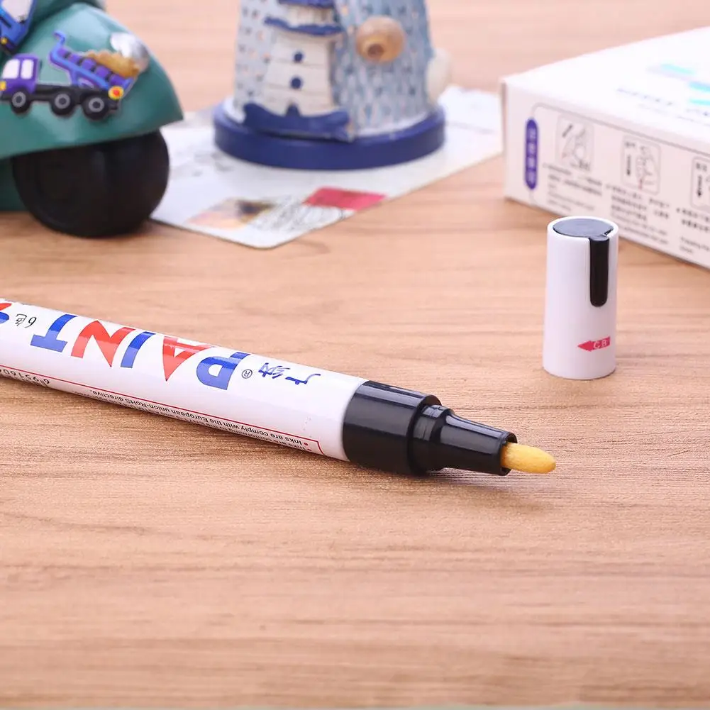 Ручка для ремонта царапин в шинах Перманентный автомобильный маркер резиновый