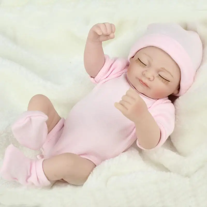 Girl 6 NPKDOLL Пупс куклы реборн игрушки реалистичные силиконовые игрушки для ванной для девочек кукла для сна девочка для новорожденных детей Рождественский подарок 10 дюймов - Цвет: Girl 6