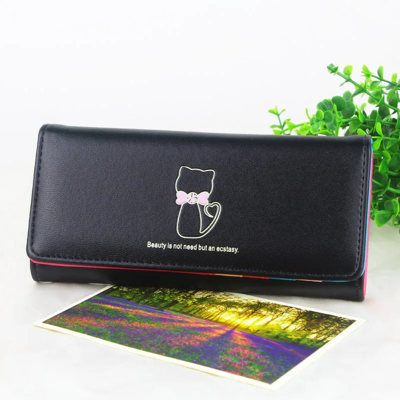 Дамские кошельки кошелек с кармашком для монет женские длинный держатель карт