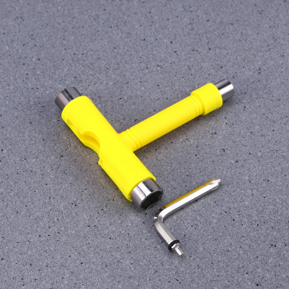 

Mini T Type Wrench Tool Roller Skateboard Repair Tool Adjusting Tool with Wrench L-type Screwdriver