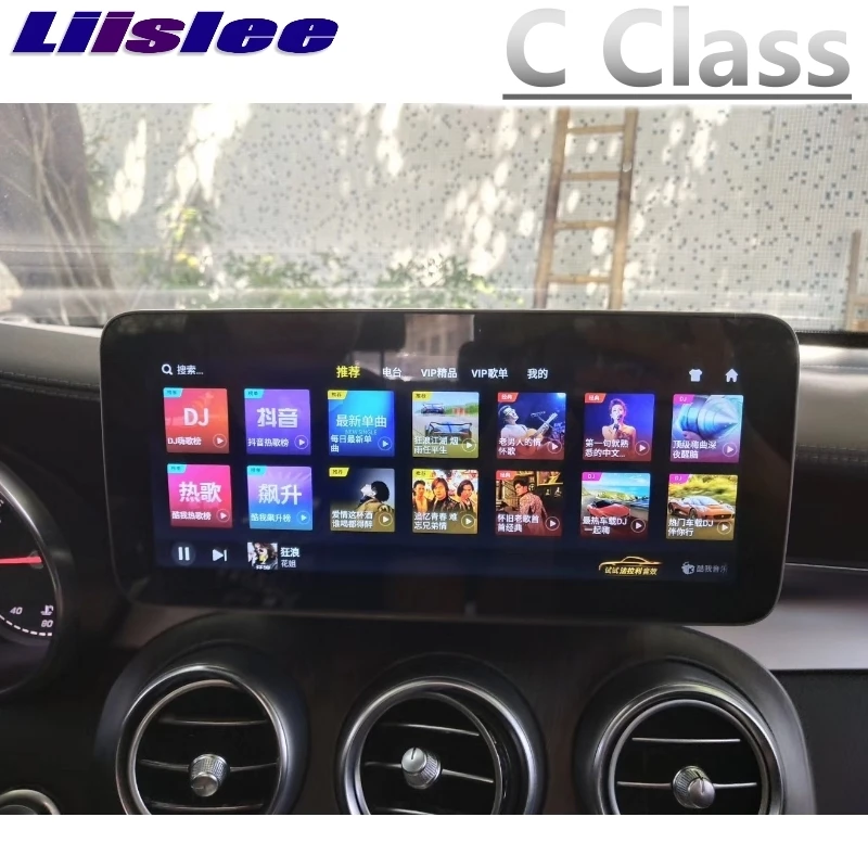 Для Mercedes Benz MB C Class W205 2014 ~ 2018 Liislee автомобильный мультимедийный плеер NAVI CarPlay