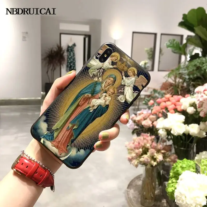 Чехол для iPhone 11 pro XS MAX 8 7 6 6S Plus X 5S SE XR с изображением Девы Марии | Мобильные телефоны