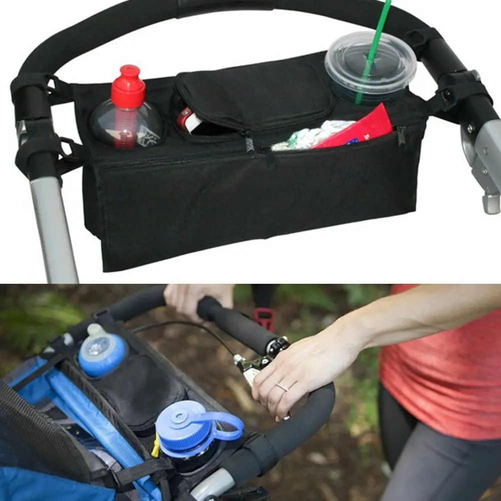 

Baby Stroller Organizer Baby Pram Carriage Bottle Cup Hanging Stroller Holder Bag Wheelchair Buggy For Pram Accessories Bag