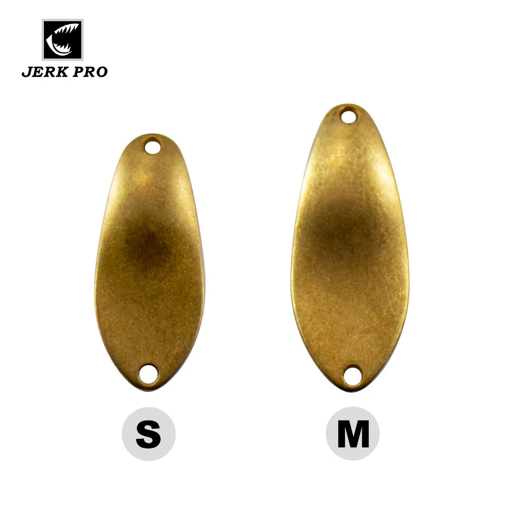 JERK PRO 10шт SizeS 2.3г 5/64унц Латунь Ложка для форели Рыболовные принадлежности для изготовления приманок лосося и щуки.