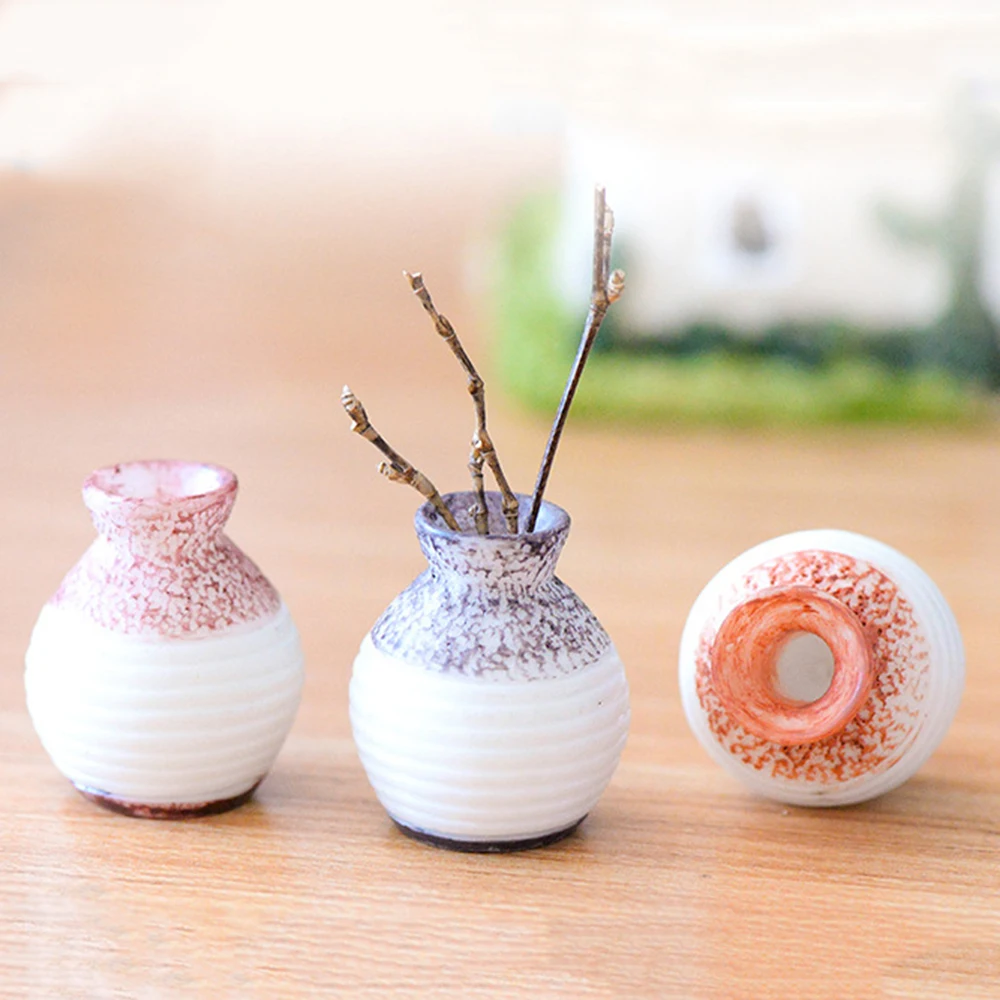 1 шт. полимерная ваза миниатюрный цветочный горшок Маленькая для рта украшение