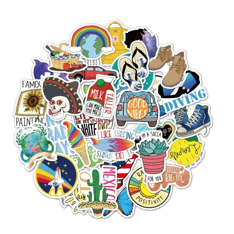 

35PCS Anime Stickers for Children Classic Fashion Style Graffiti Vinyl Stickers on Phone Laptop Car Sticker for Notebooks